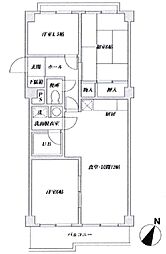 WOODENBELL 3LDKの間取図画像