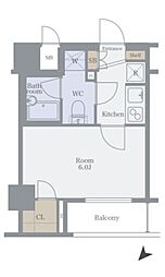 エクシム西巣鴨 1Kの間取図画像