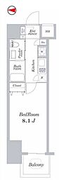 lighthouse大塚 1Kの間取図画像