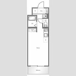 菱和パレス練馬 ワンルームの間取図画像
