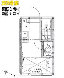 AZEST-RENT池袋2 ワンルームの間取図画像