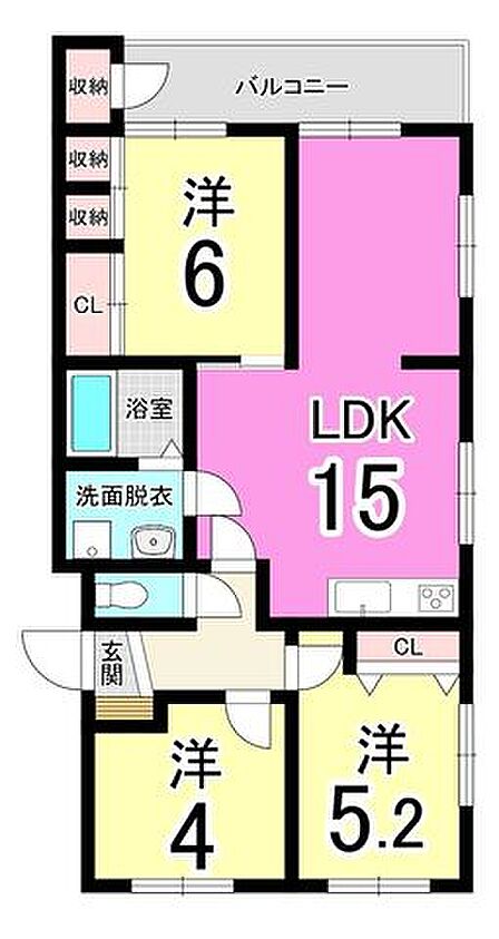 【角部屋】モニター付きインターホン♪ペット相談可♪LDK15帖以上♪全居室フローリング♪