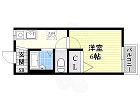 ハイツ浜  ｜ 大阪府豊中市浜１丁目（賃貸アパート1K・2階・19.00㎡） その2