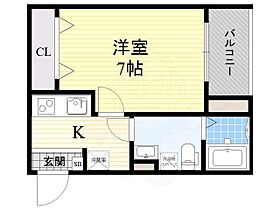 大阪府豊中市螢池南町３丁目（賃貸アパート1K・3階・24.60㎡） その2