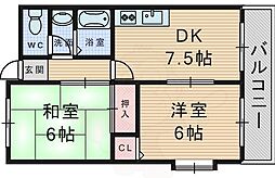 間取図画像 2DK