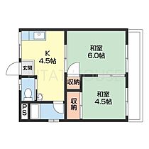 ハイツイワモトII 202 ｜ 和歌山県和歌山市六十谷（賃貸アパート2K・2階・33.23㎡） その2