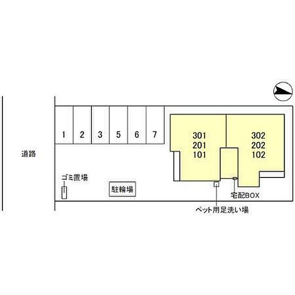 D-ROOM尾崎丁 102｜和歌山県和歌山市尾崎丁(賃貸アパート2LDK・1階・64.72㎡)の写真 その3