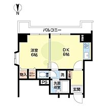 パリ・シャトー本町 507 ｜ 和歌山県和歌山市屋形町１丁目（賃貸マンション1DK・5階・32.37㎡） その2