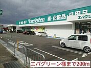 その他「エバグリーン様まで200m」