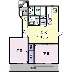 カーサ・エスト内原 1階