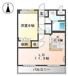 間取図画像 1LDK