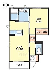 間取図画像 1LDK