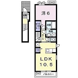 プラセール 1LDKの間取図画像