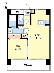 HIRATANORTH 1LDKの間取図画像