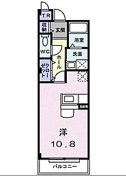 トゥリパーノ ワンルームの間取図画像