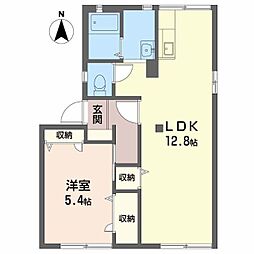 アーバンハウスC 1LDKの間取図画像