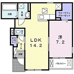 エテルノセロ 1LDKの間取図画像