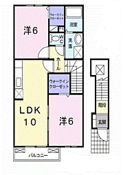 アヴニール1 2LDKの間取図画像