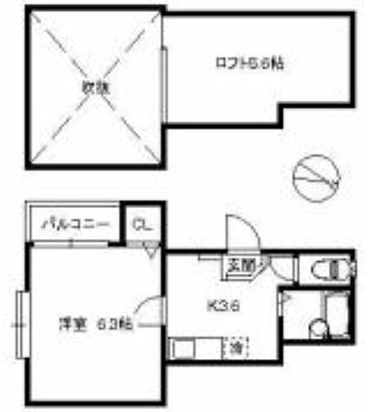 ポラリス筑紫丘 ｜福岡県福岡市南区野間2丁目(賃貸アパート1K・2階・20.41㎡)の写真 その2