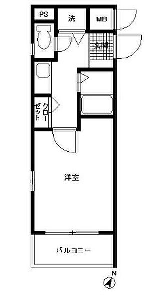 ステイツ高宮 ｜福岡県福岡市南区大楠3丁目(賃貸マンション1K・3階・22.23㎡)の写真 その2