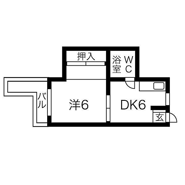 パークハイツ大橋 ｜福岡県福岡市南区向野2丁目(賃貸マンション1DK・4階・27.00㎡)の写真 その2