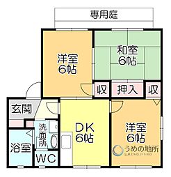 コマンセ21A 3DKの間取図画像