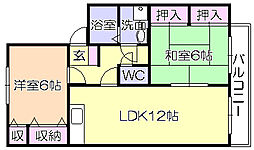 コンフォートヴィラ 2LDKの間取図画像