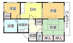 サンドルフィン 3DKの間取図画像