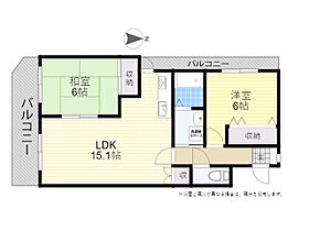 プランドール2番館 501 ｜ 大分県大分市下郡中央３丁目（賃貸マンション2LDK・5階・64.00㎡） その2