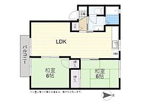 ヴィラマルベリーE棟 201 ｜ 大分県大分市三川上１丁目5番21号（賃貸アパート2LDK・2階・54.81㎡） その2