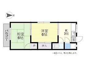 第2板井アパート 201 ｜ 大分県大分市高城新町3番3号（賃貸アパート2K・2階・32.00㎡） その2