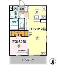 D-ROOM花高松 101 ｜ 大分県大分市花高松３丁目7番7号（賃貸アパート1LDK・1階・40.29㎡） その2