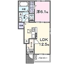 ボヌール竹ケ下　1 103 ｜ 大分県大分市大字羽田445番2号（賃貸アパート1LDK・1階・44.70㎡） その2