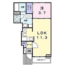 グランツＴ 101 ｜ 大分県大分市大字千歳1720番27号（賃貸アパート1LDK・1階・37.13㎡） その2