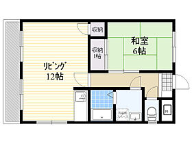 クレセントビル 201 ｜ 大分県大分市明磧町２丁目7番22号（賃貸アパート1LDK・2階・43.74㎡） その2