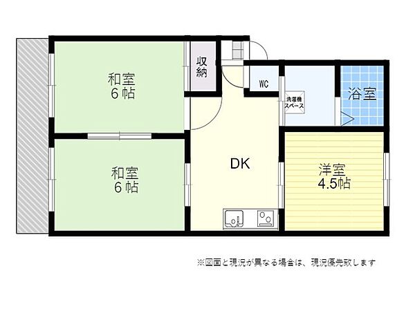 コーポ富岡 ｜大分県大分市大字津守(賃貸アパート3DK・2階・49.30㎡)の写真 その2