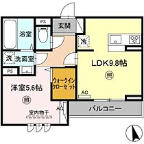 PREMILIFE汐見 202 ｜ 大分県大分市汐見１丁目10番（賃貸アパート1LDK・2階・40.58㎡） その2