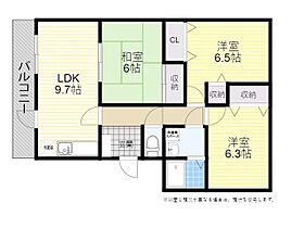 シトラス花江川 101 ｜ 大分県大分市花江川3番50号（賃貸アパート3LDK・1階・65.00㎡） その2