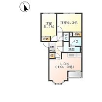 パサージュ 205 ｜ 大分県大分市大字下徳丸128番1号（賃貸アパート2LDK・2階・51.15㎡） その2