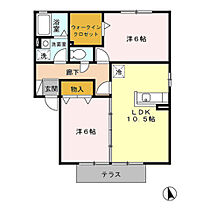 サンマリン北Ｂ 102 ｜ 大分県大分市大在北１丁目14番38号（賃貸アパート2LDK・1階・55.44㎡） その2