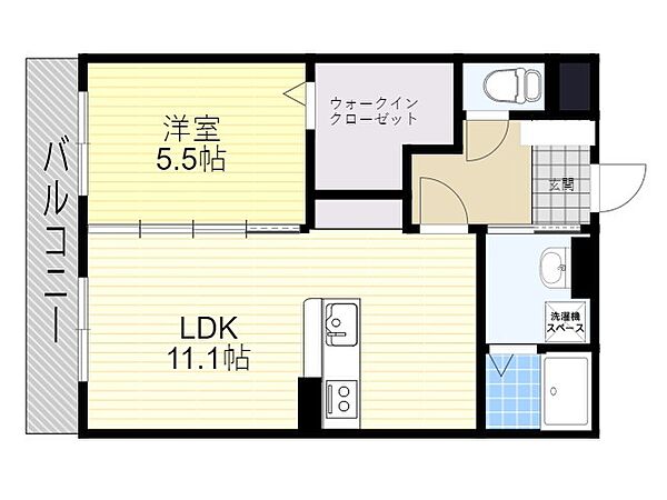 エストピア七番館 301｜大分県大分市東鶴崎２丁目(賃貸マンション1LDK・3階・41.60㎡)の写真 その2