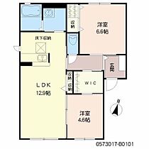 クライスK2 101 ｜ 大分県大分市大字皆春1125番（賃貸アパート2LDK・1階・58.71㎡） その2