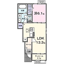 メゾンソレイユ　Ｙ 106 ｜ 大分県大分市大字三佐（賃貸アパート1LDK・1階・50.01㎡） その2