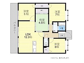 パレスト森町 403 ｜ 大分県大分市森町西１丁目3番3号（賃貸マンション4LDK・4階・95.79㎡） その2