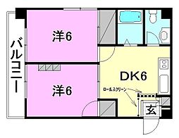 間取図画像 2DK