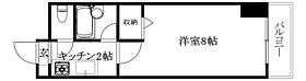 フローリッシュ大和 402 号室 ｜ 愛媛県松山市喜与町2丁目（賃貸マンション1K・4階・22.59㎡） その2