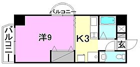 グリチネ・ドゥエ 605 号室 ｜ 愛媛県松山市和泉北3丁目（賃貸マンション1K・6階・27.20㎡） その2