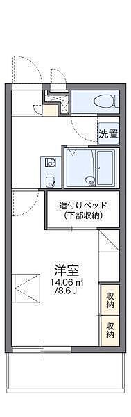 レオパレスグランドカメリア6 308 号室｜愛媛県松山市居相4丁目(賃貸マンション1K・3階・23.18㎡)の写真 その2