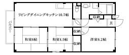 フォブールくぼた 3LDKの間取図画像