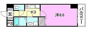 ガリレオビル1 703 号室 ｜ 愛媛県東温市横河原（賃貸マンション1K・7階・25.50㎡） その2